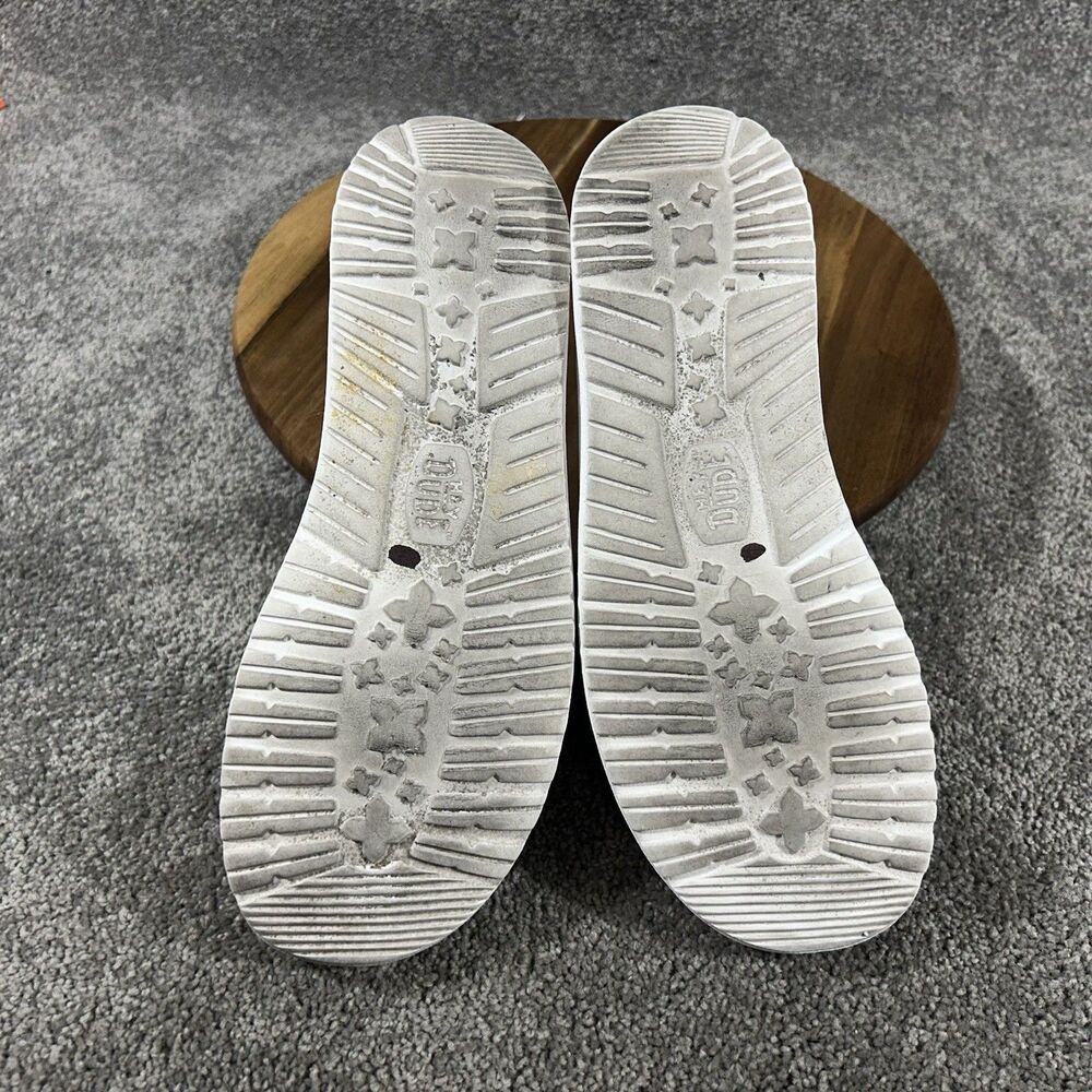 Hey Dude Wendy Perf Sport Women’s Sz 8 White Green Slip On Loafers Comfort Shoes - Picture 8 of 11